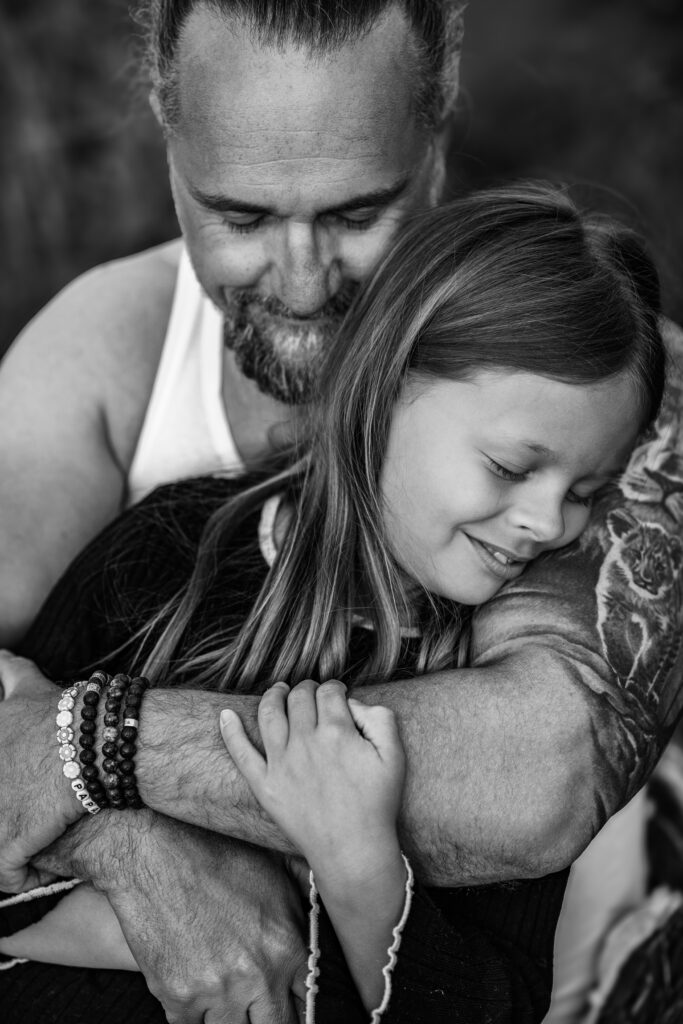 Vater-Tochter-Fotoshooting im Erzgebirge